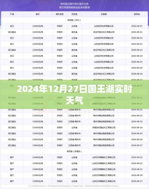 国王湖实时天气(XXXX年XX月XX日)