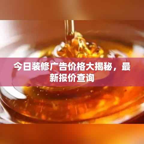 今日装修广告价格大揭秘,最新报价查询